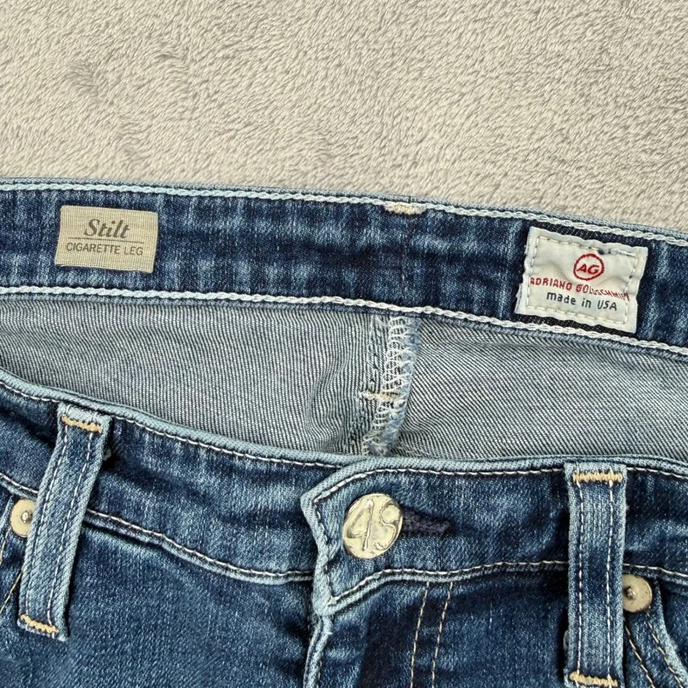 AG Adriano Goldschmied Stilt Cigarette Leg Jeans Blue Women's Size 29R - Picture 3 of 14